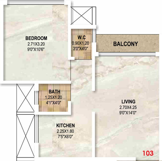 1 BHK Flat in Hari Om Shree Darshan in Kharghar, Navi Mumbai - Image 789110