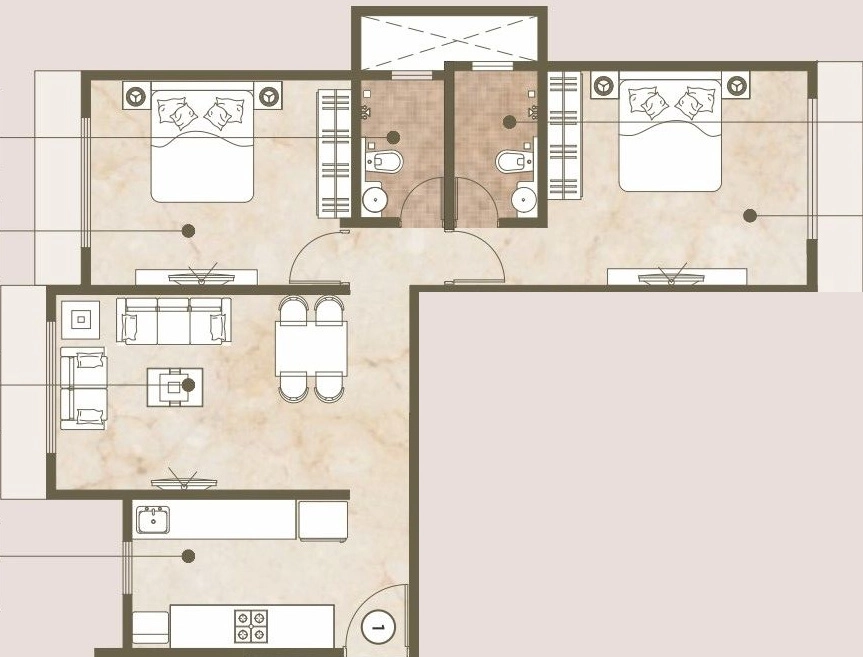 2 BHK Flat in VK Sky Casa in Ghatkopar East, Mumbai - Image 868556