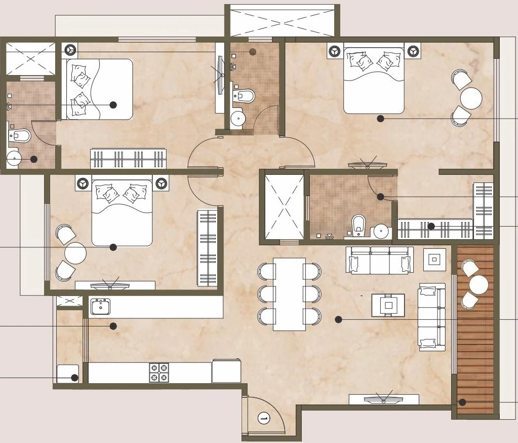 3 BHK Flat in VK Sky Casa in Ghatkopar East, Mumbai - Image 868558