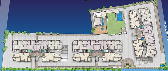 Master Plan of Sun Divine 1 in Gota, Ahmedabad - Image 268847