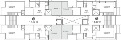 Floor Plan of Sun Simpolo in Bopal, Ahmedabad - Image 269187