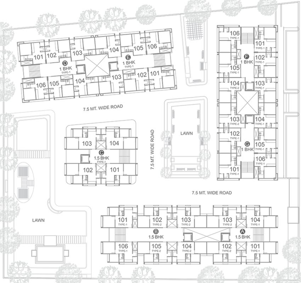 Master Plan of Sun Simpolo in Bopal, Ahmedabad - Image 269186