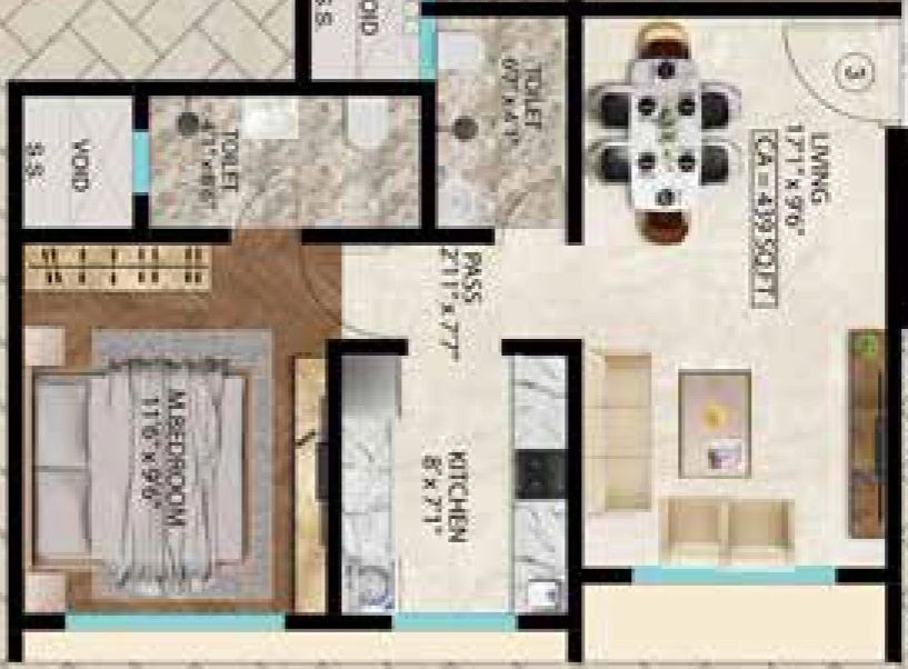 1 BHK Flat in Kamla Siddhivinayak in Andheri East, Mumbai - Image 876507
