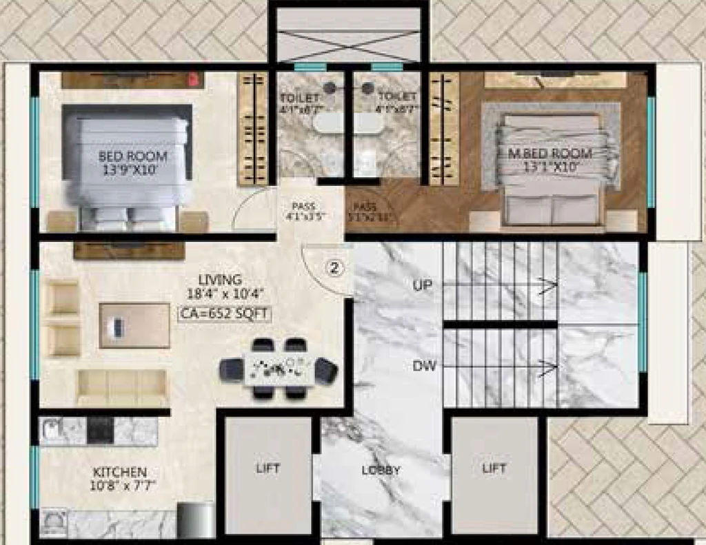 2 BHK Flat in Kamla Siddhivinayak in Andheri East, Mumbai - Image 876508