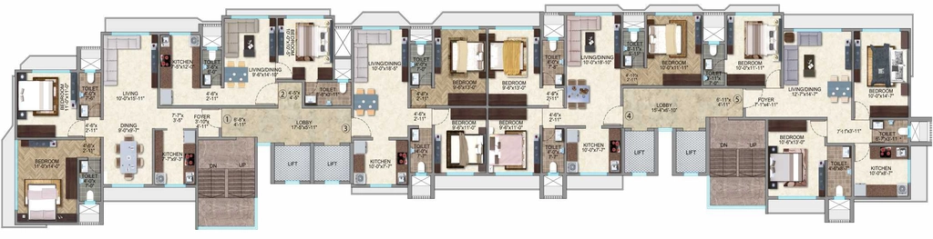 Floor Plan of Kamla Jainson in Malad West, Mumbai - Image 321934