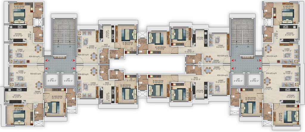 Floor Plan of Kamla Ridhima in Malad West, Mumbai - Image 322033