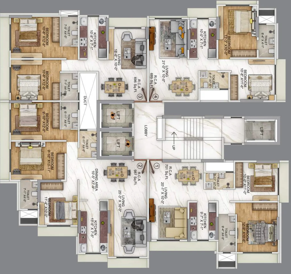 Floor Plan of Kamla Om Hansa in Borivali West, Mumbai - Image 321946