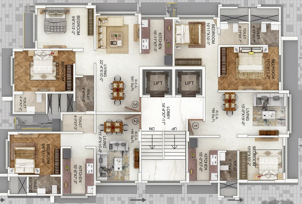 Floor Plan of Kamla Joy in Andheri East, Mumbai - Image 327520
