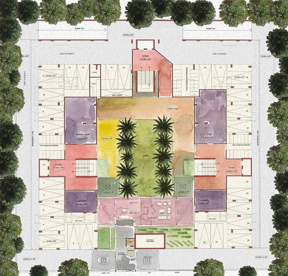 Master Plan of Deep Indraprasth Kadamb in Prahlad Nagar, Ahmedabad - Image 262657