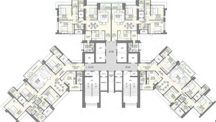Floor Plan of 25 South in Prabhadevi, Mumbai - Image 33133
