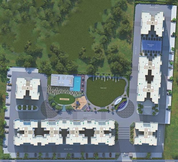 Master Plan of Goyal Orchid Elegance in South Bopal, Ahmedabad - Image 263069