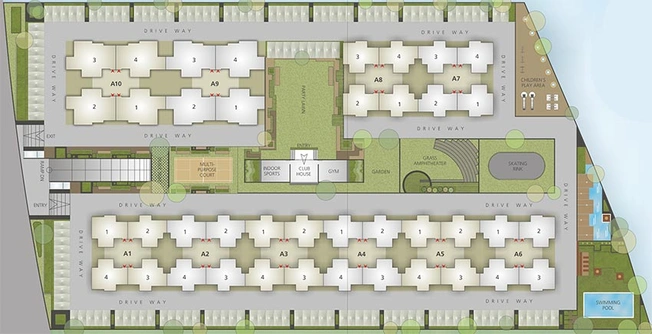 Master Plan of Goyal Orchid Greenfield in Shela, Ahmedabad - Image 263087