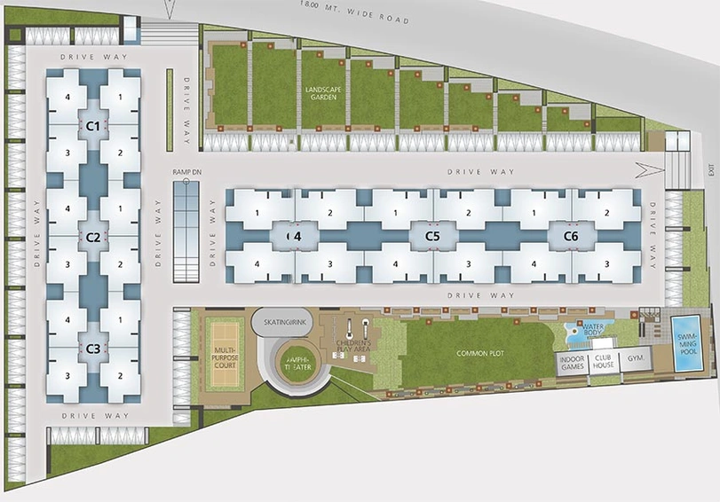 Master Plan of Goyal Orchid Harmony in Shantipura, Ahmedabad - Image 263104