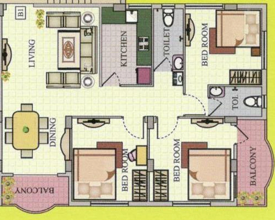 3 BHK Flat in Satellite Sree Radhe Apartment in Lake Town, Kolkata - Image 836393