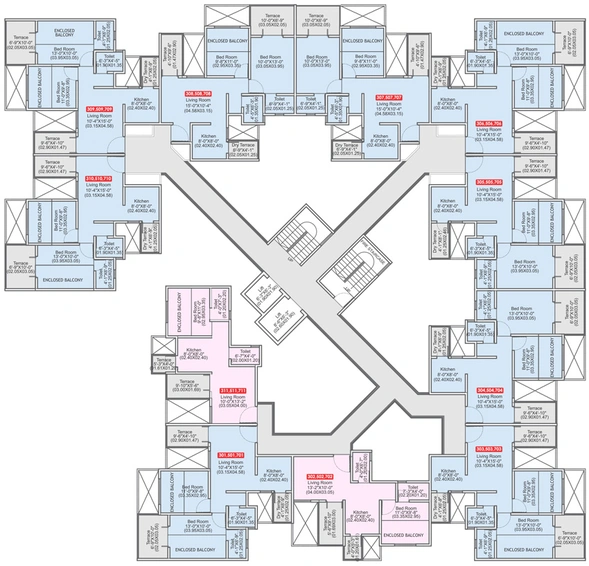 Floor Plan of DS Utopia in Moshi, Pune - Image 121513