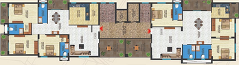 Floor Plan of NK Poddar Enclave in Ratu Road, Ranchi - Image 261256