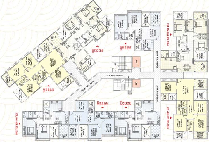 Floor Plan of GK Dwarka Heights in Pimple Saudagar, Pune - Image 311890