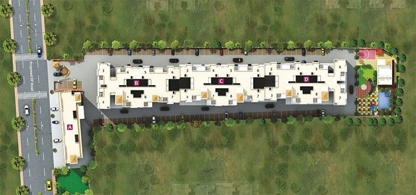 Master Plan of GK Rose Mansion in Punawale, Pune - Image 346836