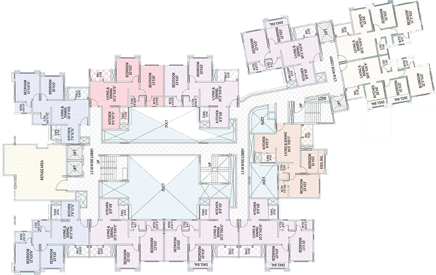 Floor Plan of GK Allure 2 in Ravet, Pune - Image 346751