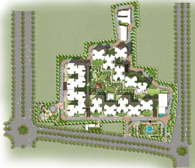 Master Plan of MI Rustle Court in Amar Shaheed Path, Lucknow - Image 247070