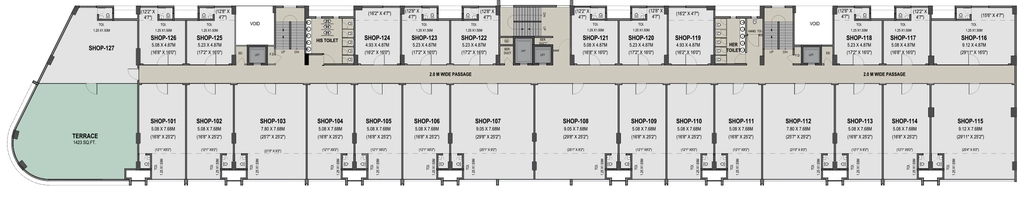 Floor Plan of Adi Wbiz in Wakad, Pune - Image 348019