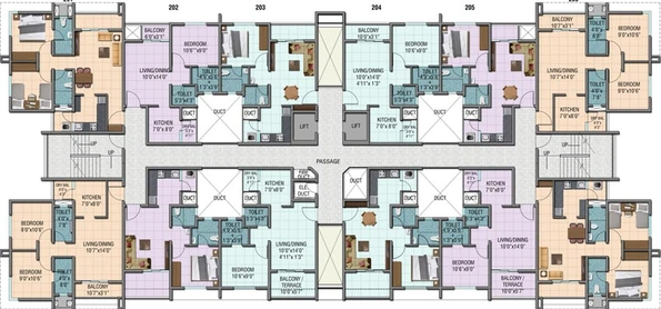 Floor Plan of Neelaya Naiknavare in Talegaon Dabhade, Pune - Image 121546