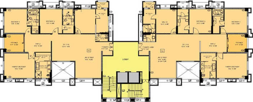 Floor Plan of Konark Imperial in NIBM, Pune - Image 344096