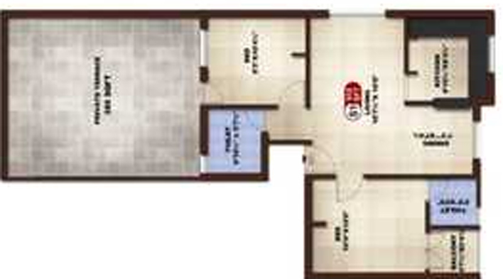 2 BHK Flat in ATH Spark Light in Pammal, Chennai - Image 837459