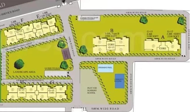 Master Plan of Raheja Navodaya in Sector 92, Gurgaon - Image 235678