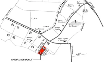 Location of Tata Raisina Residency - Image 235724