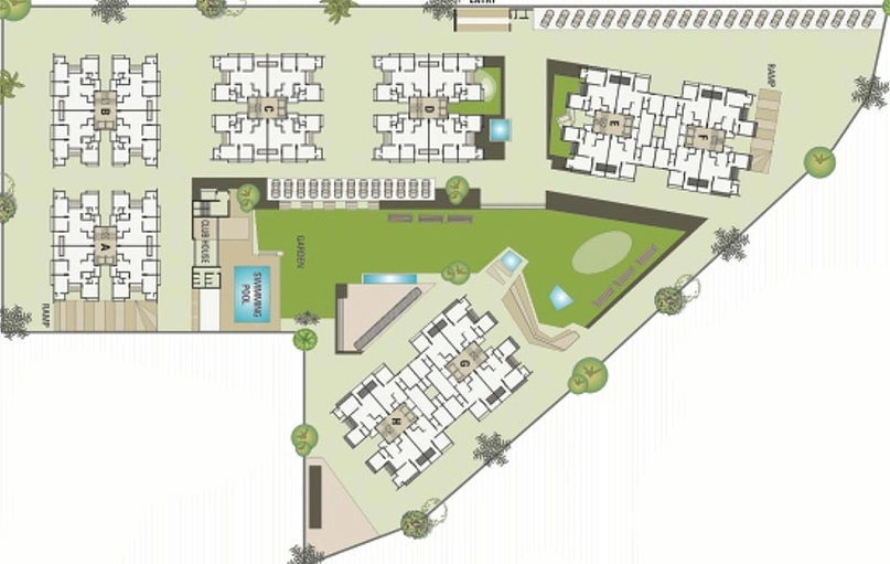 Master Plan of Aaryan Pride in Gota, Ahmedabad - Image 259795