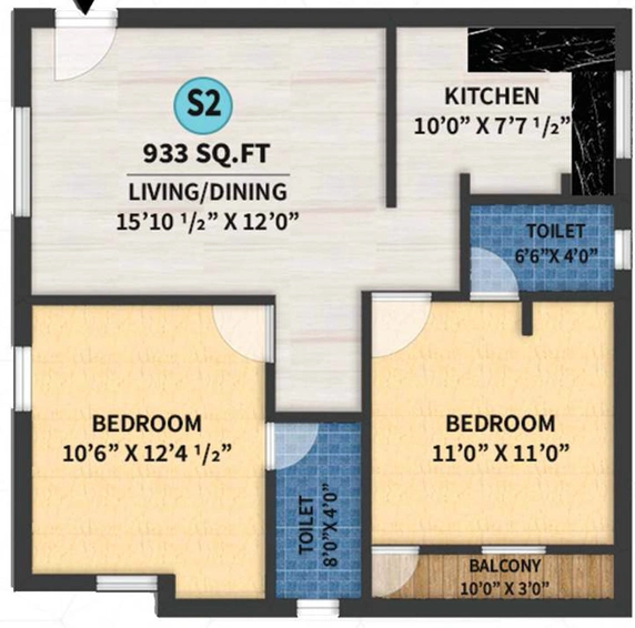 2 BHK Flat in ATH Empire in Pammal, Chennai - Image 837463