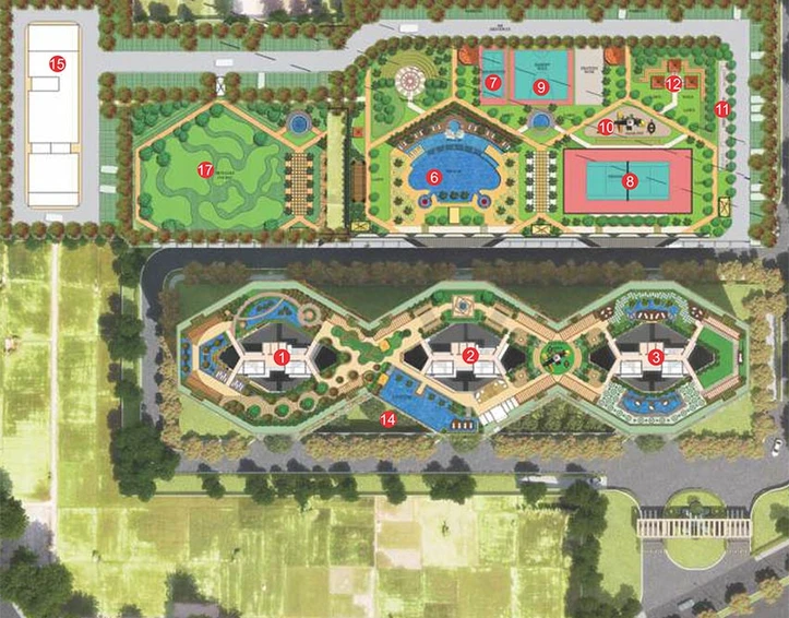 Master Plan of Raheja Vanya in Sector 99A, Gurgaon - Image 237722