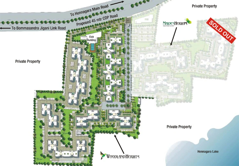 Master Plan of DLF Woodland Heights in Jigani, Bangalore - Image 225739