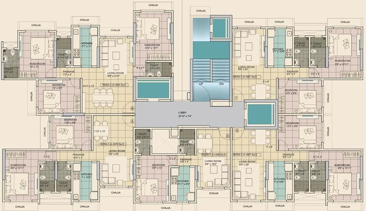 Floor Plan of Kamla Lucky in Borivali West, Mumbai - Image 121731
