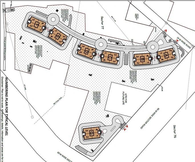 Master Plan of DLF Privana in Sector 76, Gurgaon - Image 236781