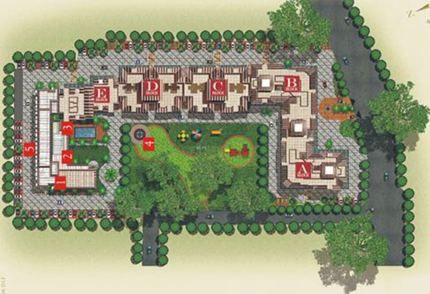 Master Plan of DLF Commanders Court in Egmore, Chennai - Image 333779