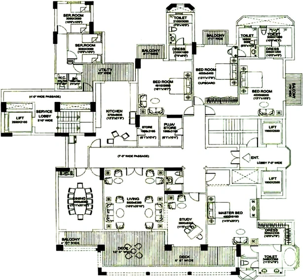 4 BHK Flat in DLF The Aralias in Sector 42, Gurgaon - Image 837851