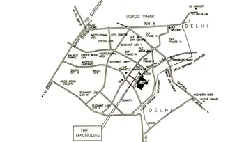 Location of DLF The Magnolias - Image 236806