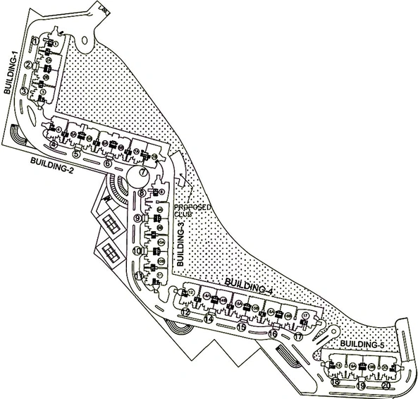 Master Plan of DLF The Magnolias in Sector 42, Gurgaon - Image 236807