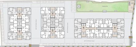 Master Plan of Rajvi Aashirvad Heights in Vasna, Ahmedabad - Image 127799