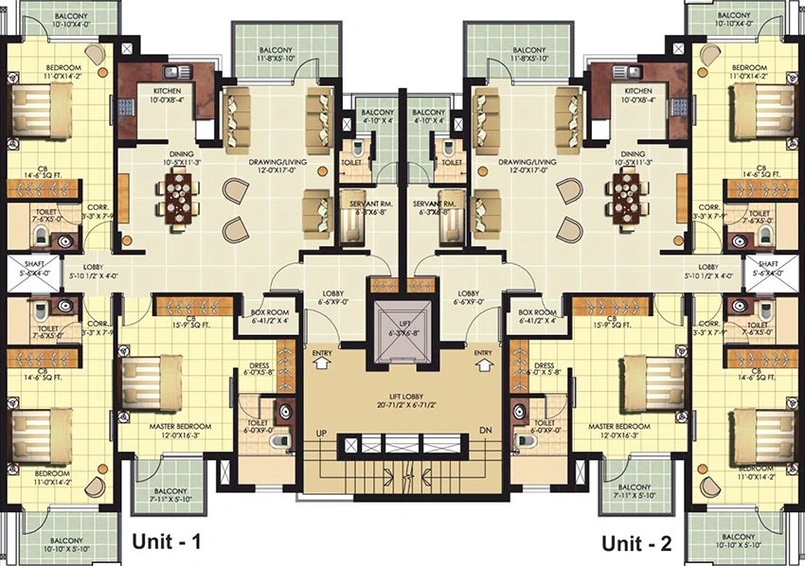 Floor Plan of Ramprastha The Ark in Sector 37D, Gurgaon - Image 237730