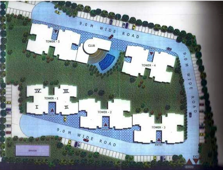 Master Plan of Ramprastha Platinum Heights in Vaishali, Ghaziabad - Image 231730