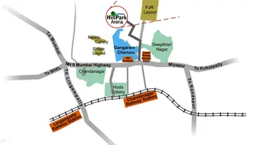 Location of Aparna Hill Park Lake Breeze - Image 125900