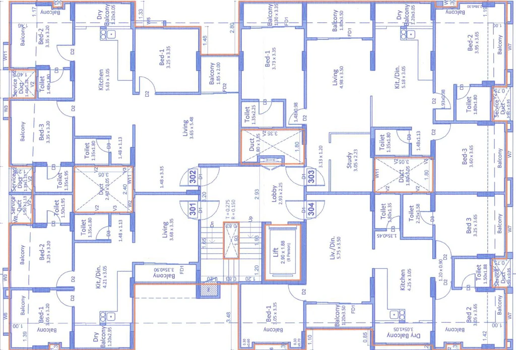 Floor Plan of Gangotree Pushpalata in Kothrud, Pune - Image 348267