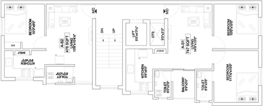 Floor Plan of Sri Manishaa Rishikesh Phase 2 in Pozhichalur, Chennai - Image 245128