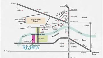 Location of Jairaj Mahalunge Riviera - Image 349169