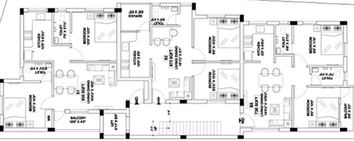 Floor Plan of Sri Royal Heritage in Pozhichalur, Chennai - Image 245165