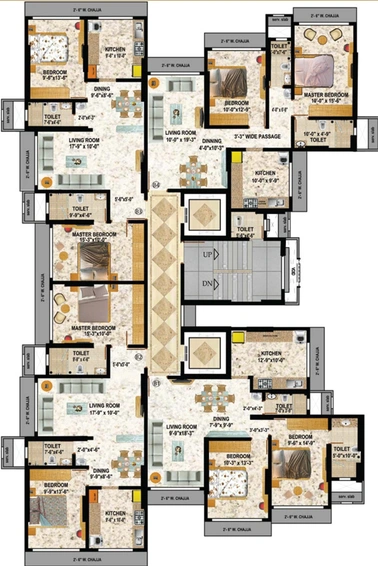 Floor Plan of Geopreneur Mayur Tower in Bandra East, Mumbai - Image 121752