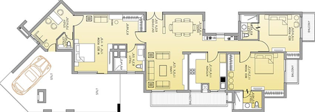 3 BHK Flat in Bestech Park View Residences in Mohali, Chandigarh - Image 837621